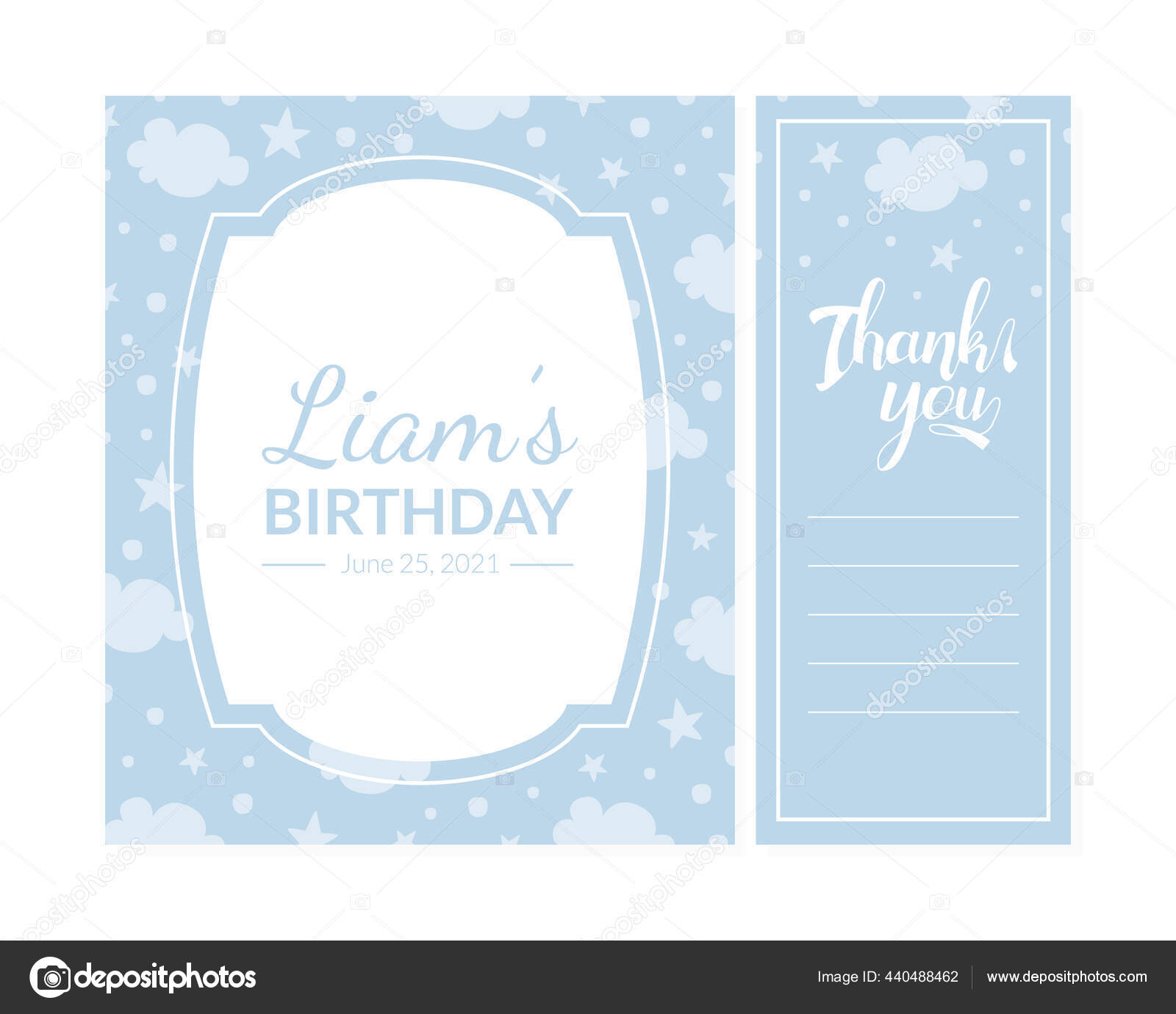 Templat Baby Shower Invitation Card Template