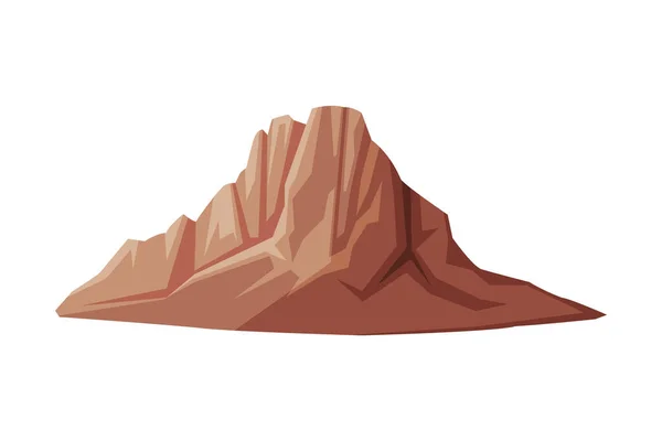 Pic de montagne comme repère de la ville et symbole de voyage et de tourisme Illustration vectorielle — Image vectorielle