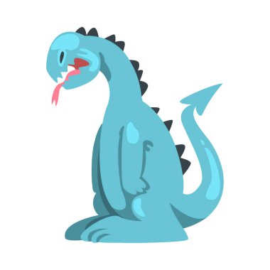 Korkunç Görünüm Vektörü İllüstrasyonlu Garip Yaratık rolünde Ürkütücü Canavar