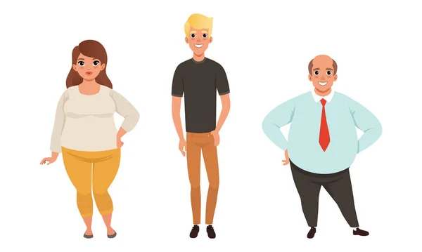 Ділові люди, що стоять разом, чоловіки та жінки підприємці або офісні працівники Персонажі мультфільму Векторні ілюстрації — стоковий вектор