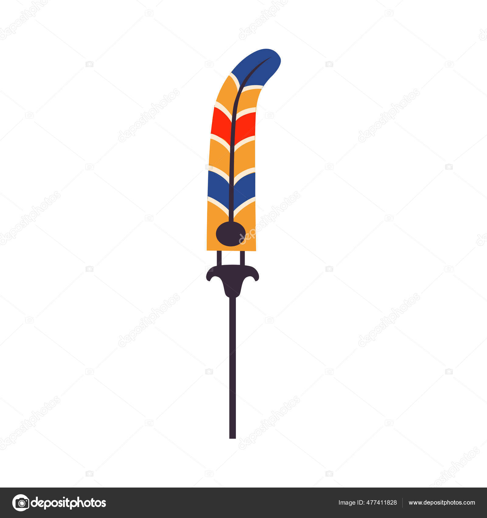 エジプトのファンは白い背景に孤立ベクトルイラスト ストックベクター C Topvectors エジプトのファンは白い背景に孤立ベクトルイラスト ストックベクター C Topvectors