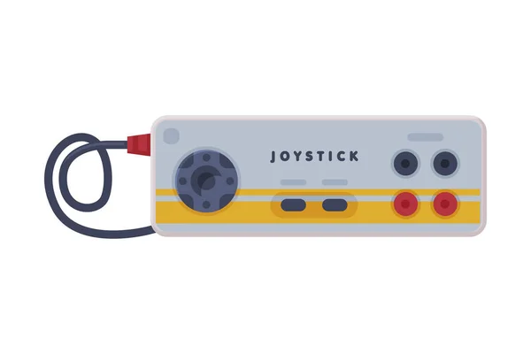 Konsola do gier, Joystick of Modern Game Device Ilustracja wektora kreskówek — Wektor stockowy