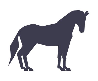 Safkan Yarış Atı, Yarış Atı, Binicilik Sporu Vektörü İllüstrasyonu