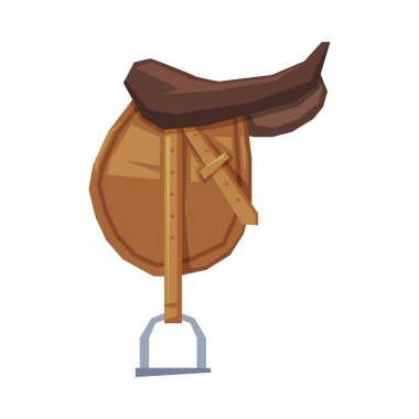 Deri Eyer Biniciliği Spor Mühimmat Vektörü Beyazların Arkaplanındaki Resimleri.