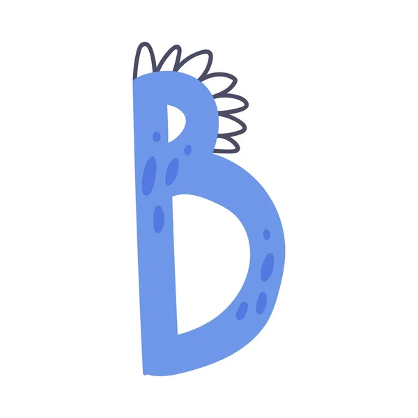 Dino字母大写字母B向量图解 — 图库矢量图片