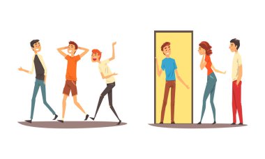 Arkadaş Şirketi Birlikte Yürüyerek ve Konuşarak Zaman Geçiriyor