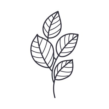 El Yazması Güz Yaprağı Kongresi ya da Taslak Vektör İllüstrasyonu