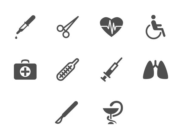 Conjunto de iconos médicos — Vector de stock