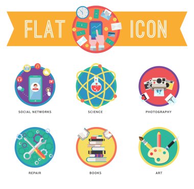 vector illustration of template for bookmark with school stationery