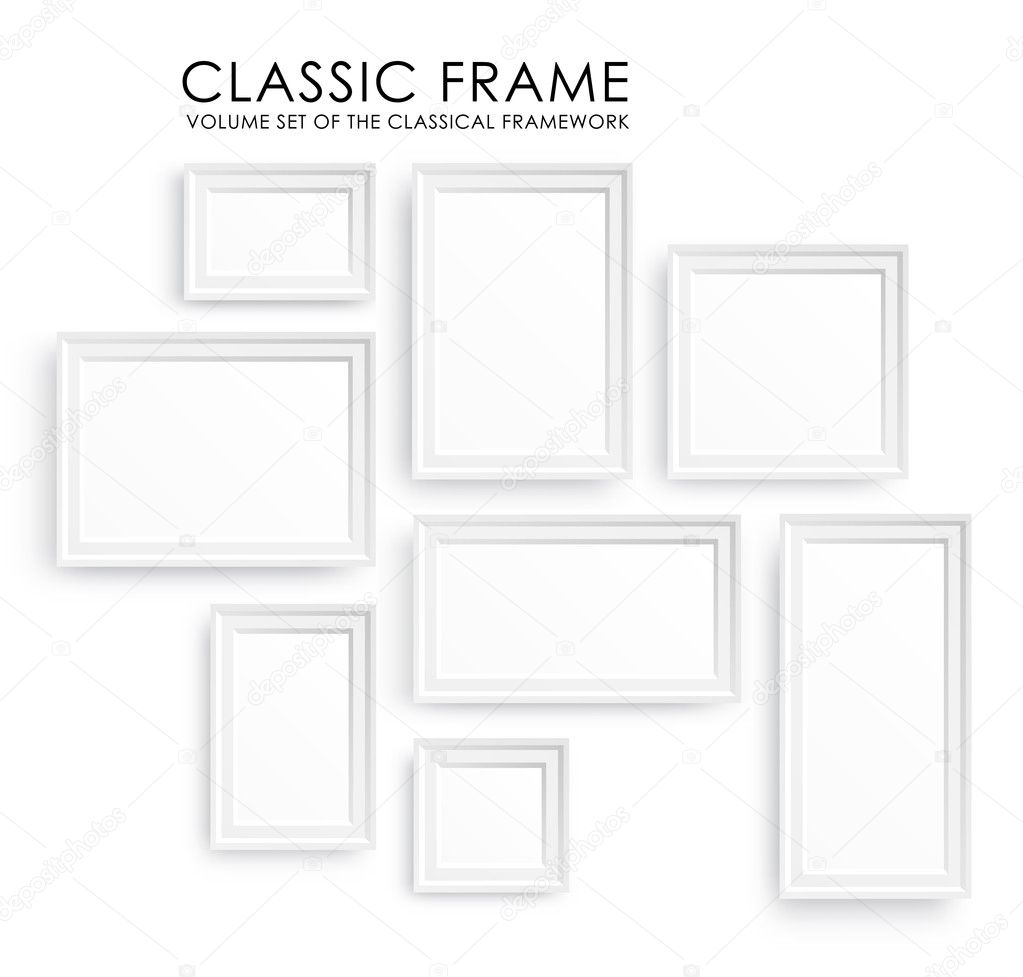 Realistic picture frames. Perfect for your presentations.
