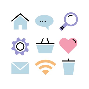 Düz Tasarım Simgeler iletişim