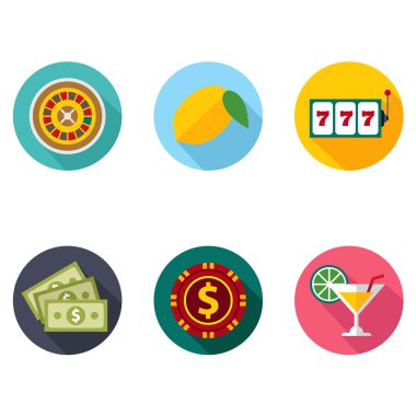 vektör slot makinesidir simgeler kümesi