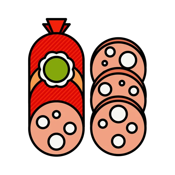 Salsichas etiqueta salsicha sinal, símbolo de salsicha, design de salsicha — Vetor de Stock