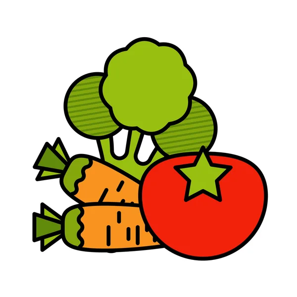 Conjunto de iconos vegetales — Vector de stock