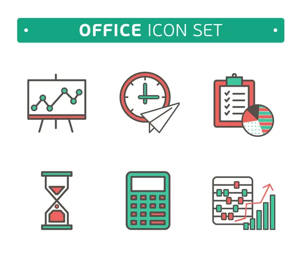 Marketing Strategy Icons. Simple glyph style icons. business and strategy development, design lines — Stock Vector