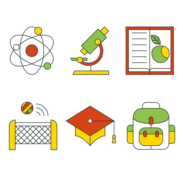 矢量教育和科学概念。平面设计. — 图库矢量图片