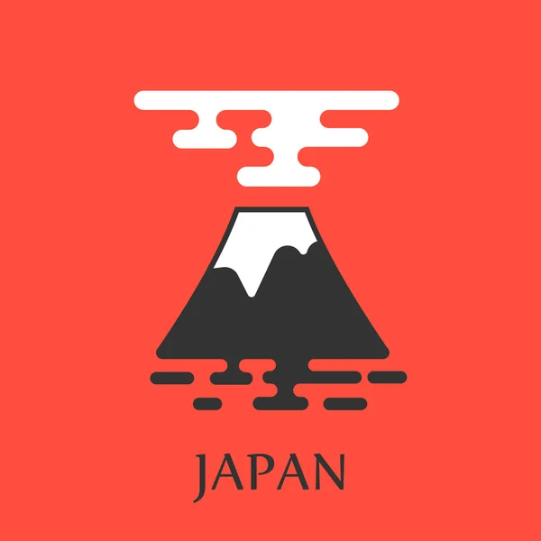 Conjunto de ícone de tema japonês —  Vetores de Stock