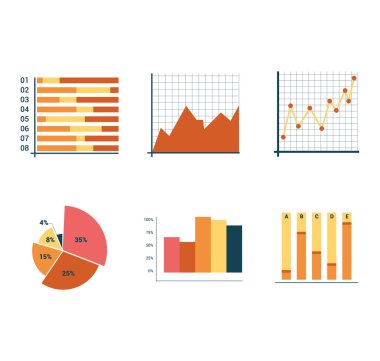 ayrıntılı bilgi grafiği cvector illüstrasyon