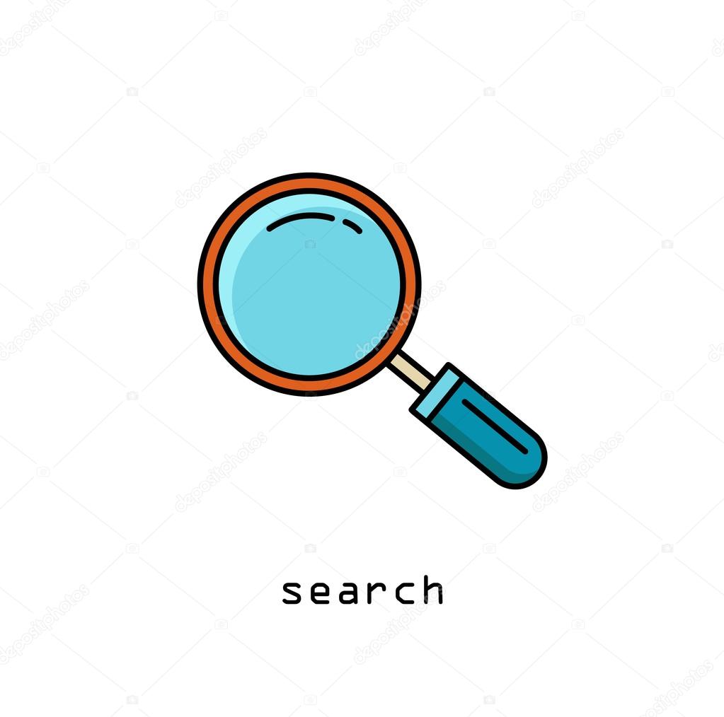 虫眼鏡アイコンと円グラフ ビジネス分析記号です Eps8 ベクトル図 ストックベクター C Topvectors