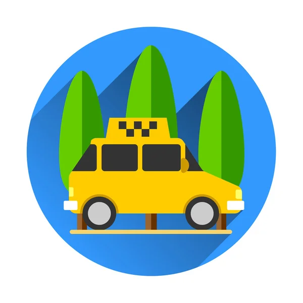 Taxi car flat design — Stock Vector