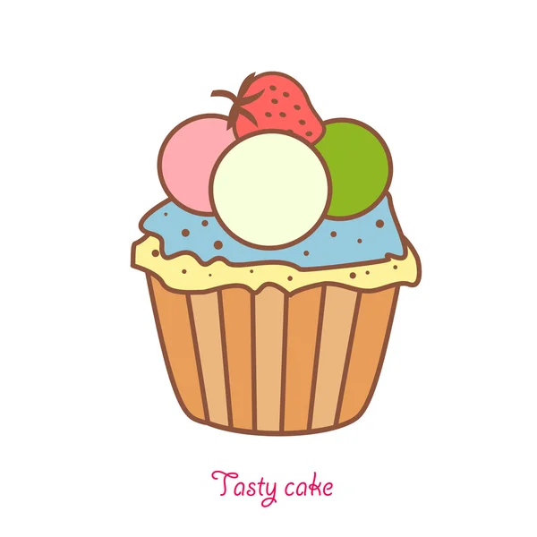 Cupcake vector — Stock Vector