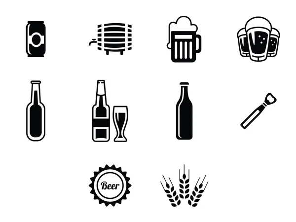 Zestaw ikon piwa. — Wektor stockowy