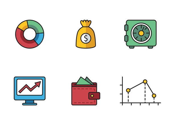 Icônes bancaires — Image vectorielle