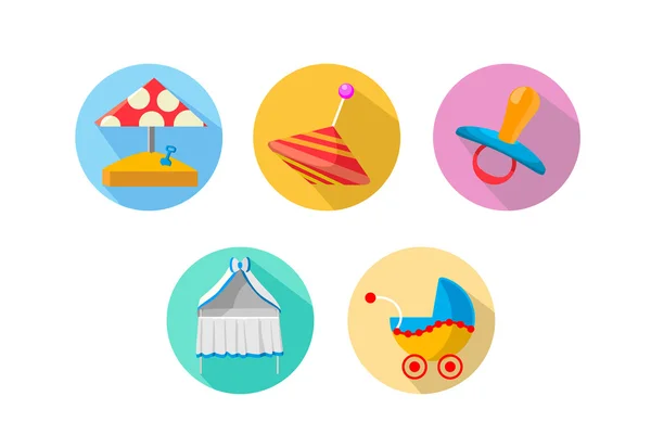 Baby icons — Stock Vector