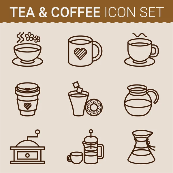 Coffee icon set menu. — Stock Vector © TopVectors 66692005