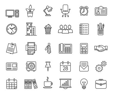 İş simgeleri kümesi