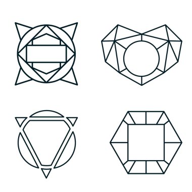 Geometrik vintage etiket