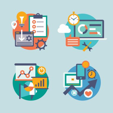 SEO internet pazarlama simgeler