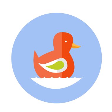 Düz tasarım şirin bebek simgesi