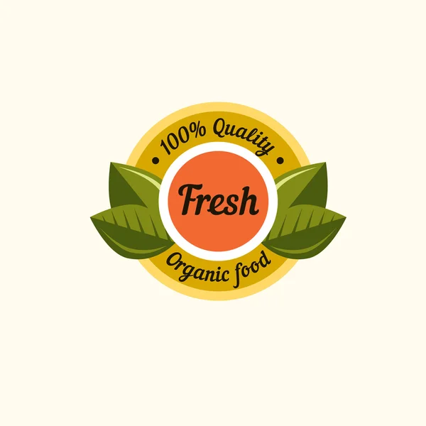 Organico, bio, naturale, eco, logo — Vettoriale Stock