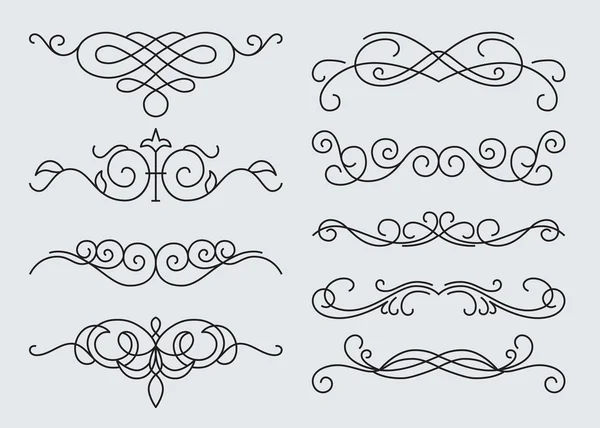 Calligraphic design elements. — Stock Vector