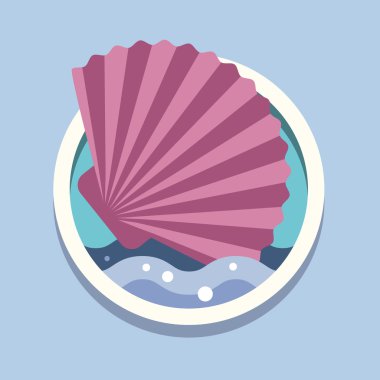 Deniz kabukları, seyahat, düz stil