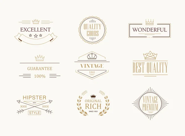 Premium quality labels set — Stock Vector