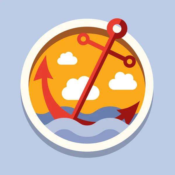 Anchor.Travel, relajación — Vector de stock