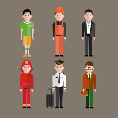 Farklı insanlar meslekler