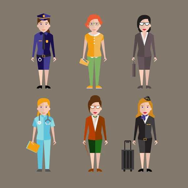 Different people professions — Stock Vector