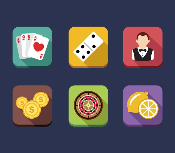 Servet kumar casino oyunu — Stok Vektör