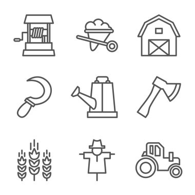 Düz çizgi stil ikonu