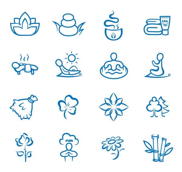 Big set of  symbols on white — Stockvector