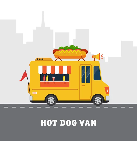 Trailer fast food — Stock Vector