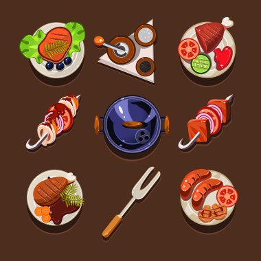 yemekleri Icon set