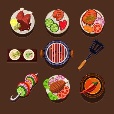 yemekleri Icon set