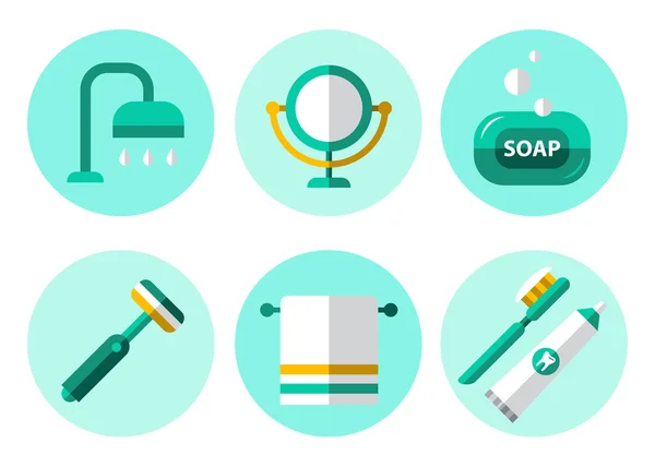 Set de iconos de higiene — Vector de stock