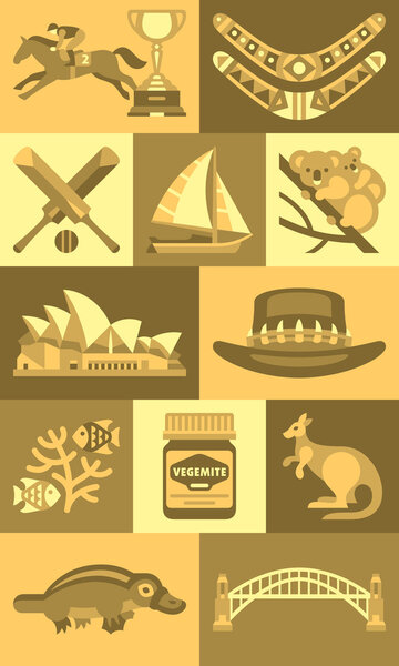 Australian icons and symbols