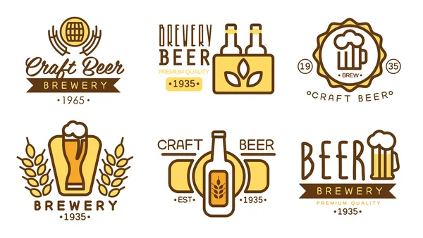 Modelo de design para casa de cerveja , — Vetor de Stock