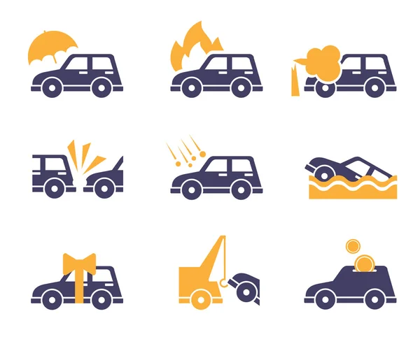 Car Service Icons, — Stock Vector